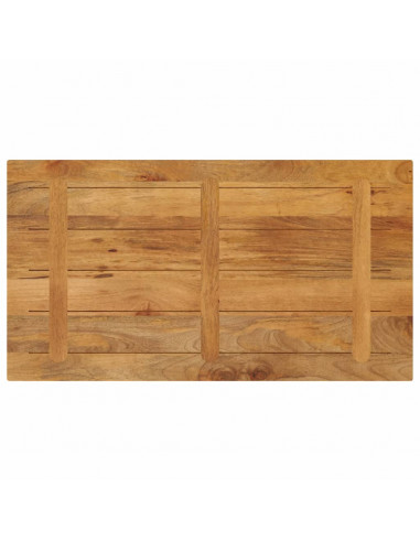 Piano per Tavolo 110x60x2,5cm Rettangolare Legno Massello Mango