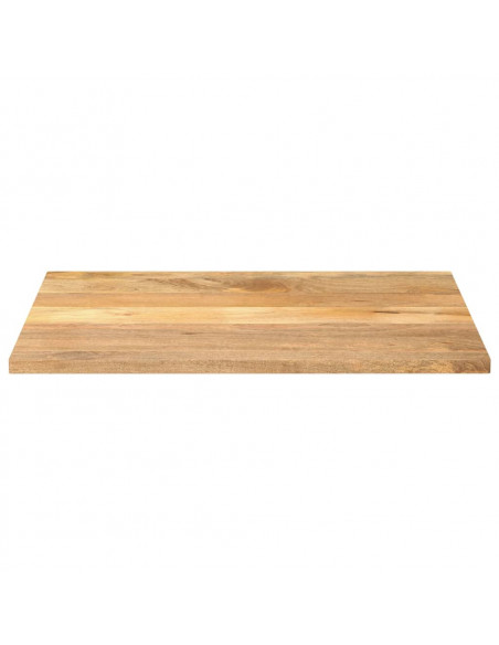 Piano per Tavolo 110x80x2,5cm Rettangolare Legno Massello Mango