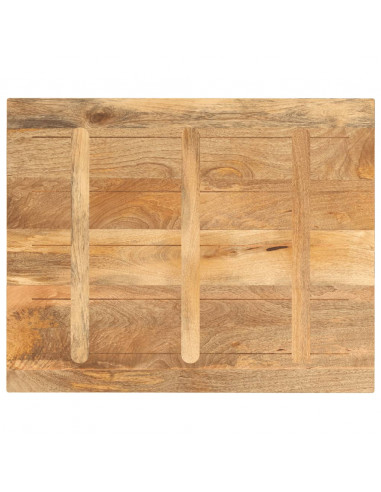 Piano per Tavolo 110x80x2,5cm Rettangolare Legno Massello Mango