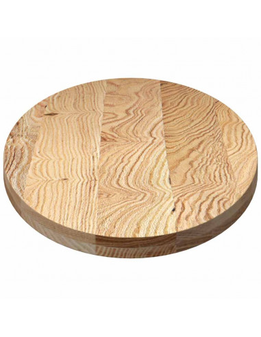 Piano per Tavolo 140x60x4 cm in Rovere Massello Ovale