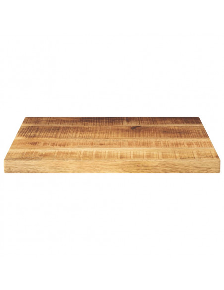 Piano per Tavolo 60x60x3,8 cm Quadrato Legno di Mango Grezzo