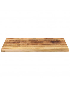 Piano per Tavolo 70x60x3,8cm Rettangolare Legno di Mango Grezzo 2
