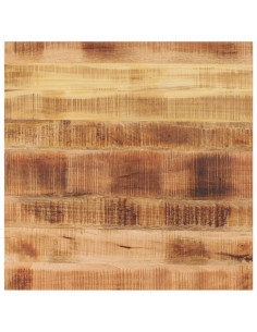 Piano per Tavolo 70x70x3,8 cm Quadrato Legno di Mango Grezzo