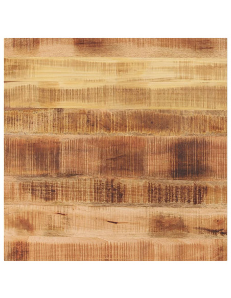 Piano per Tavolo 70x70x3,8 cm Quadrato Legno di Mango Grezzo