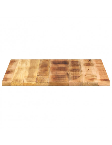 Piano per Tavolo 70x70x3,8 cm Quadrato Legno di Mango Grezzo