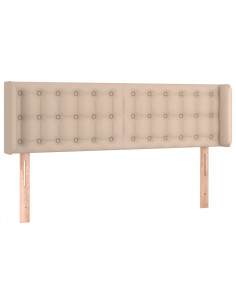 Testiera ad Orecchio Cappuccino 147x16x78/88 cm in Similpelle 2