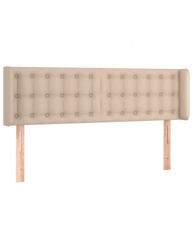 Testiera ad Orecchio Cappuccino 147x16x78/88 cm in Similpelle