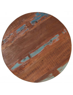 Tavolo da Bar in Legno Massello di Recupero 75x(76-110) cm