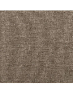 Testiera ad Orecchio Tortora 183x23x118/128 cm in Tessuto