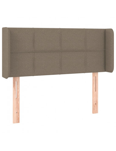 Testiera ad Orecchio Tortora 103x16x78/88 cm in Tessuto