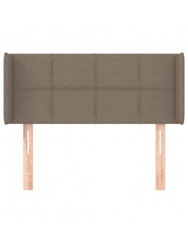 Testiera ad Orecchio Tortora 103x16x78/88 cm in Tessuto