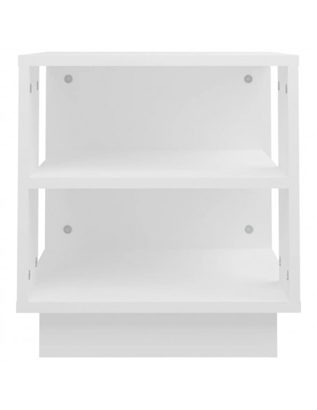 Tavolino da Salotto Bianco 40x40x43 cm in Legno Multistrato
