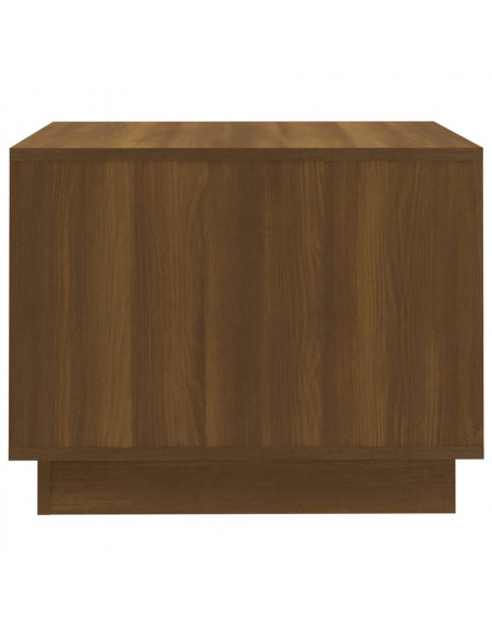 Tavolino da Salotto Rovere Marrone 55x55x43 cm in Truciolato