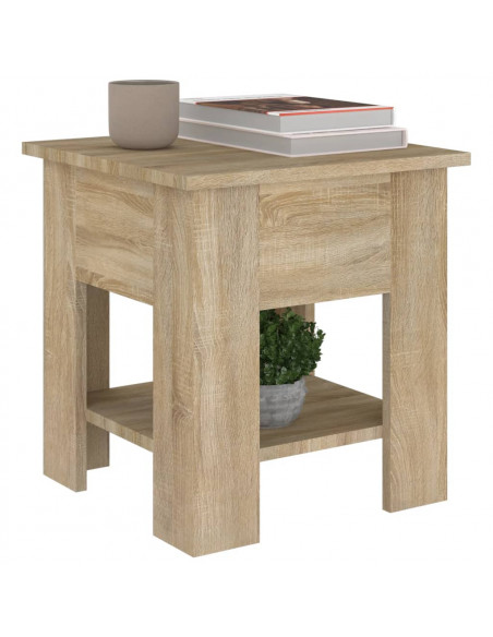 Tavolino da Salotto Rovere Sonoma 40x40x42 cm Legno Multistrato
