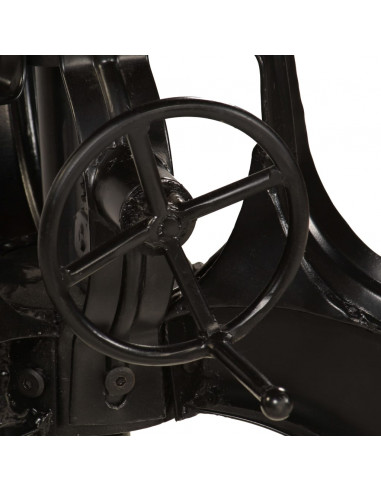 Tavolo da Bar in Legno Massello di Recupero 75x(76-110) cm