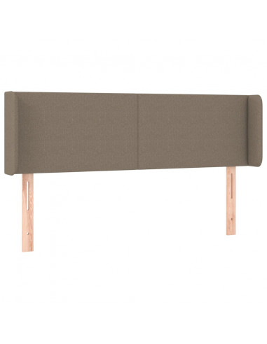 Testiera ad Orecchio Tortora 147x16x78/88 cm in Tessuto