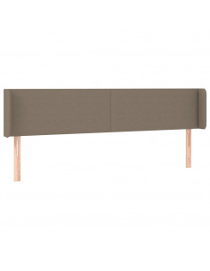 Testiera ad Orecchio Tortora 163x16x78/88 cm in Tessuto 2