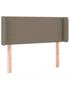 Testiera ad Orecchio Tortora 93x16x78/88 cm in Tessuto 2