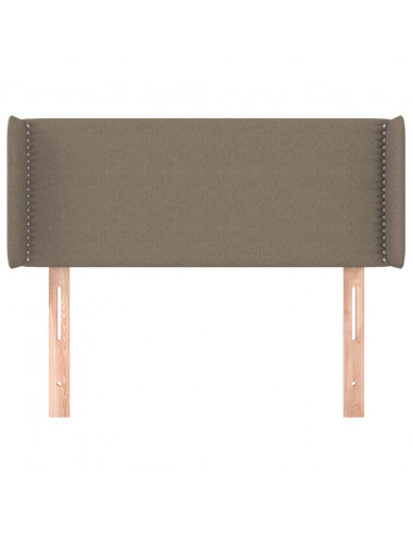 Testiera ad Orecchio Tortora 93x16x78/88 cm in Tessuto