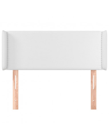 Testiera ad Orecchio Bianca 83x16x78/88 cm in Similpelle