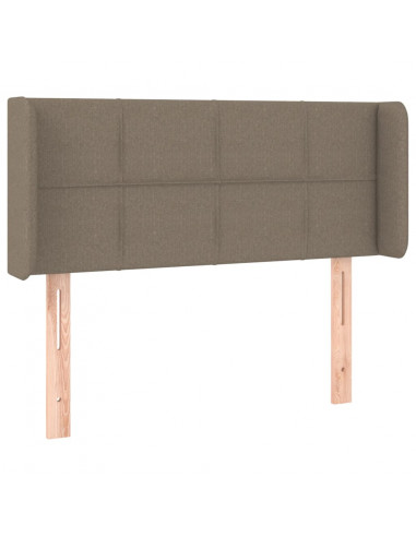 Testiera ad Orecchio Tortora 93x16x78/88 cm in Tessuto