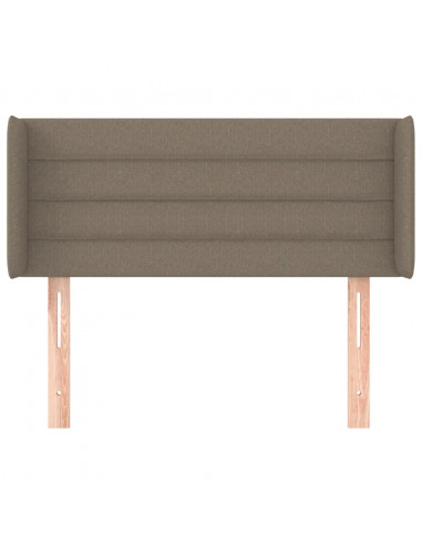 Testiera ad Orecchio Tortora 103x16x78/88 cm in Tessuto