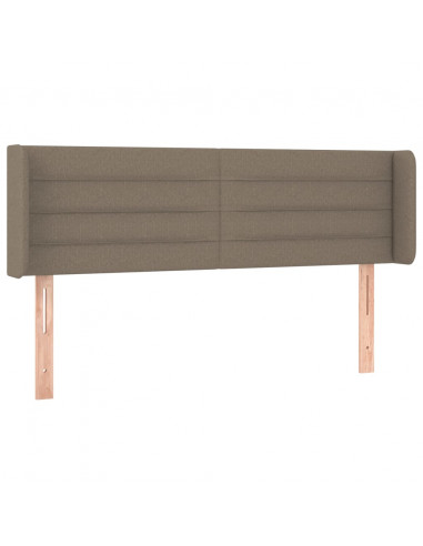 Testiera ad Orecchio Tortora 147x16x78/88 cm in Tessuto