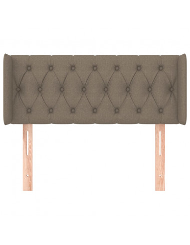 Testiera ad Orecchio Tortora 93x16x78/88 cm in Tessuto