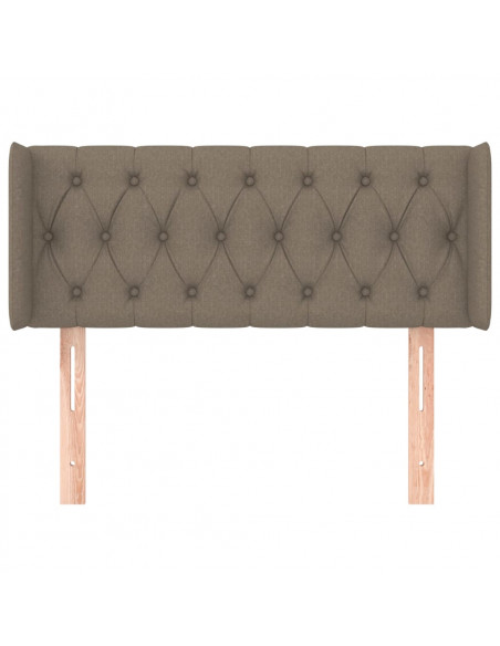 Testiera ad Orecchio Tortora 93x16x78/88 cm in Tessuto