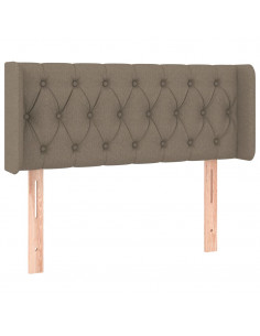 Testiera ad Orecchio Tortora 103x16x78/88 cm in Tessuto 2