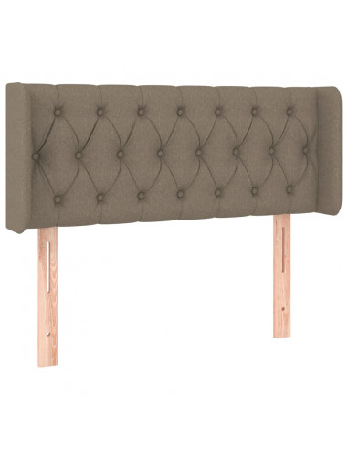 Testiera ad Orecchio Tortora 103x16x78/88 cm in Tessuto