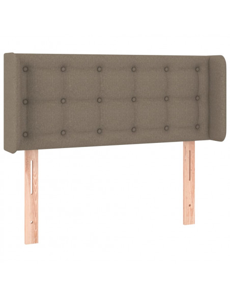 Testiera ad Orecchio Tortora 83x16x78/88 cm in Tessuto
