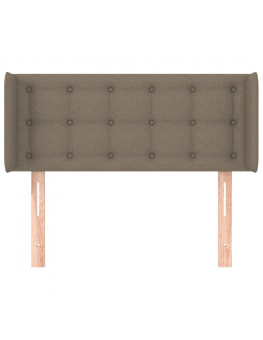 Testiera ad Orecchio Tortora 103x16x78/88 cm in Tessuto