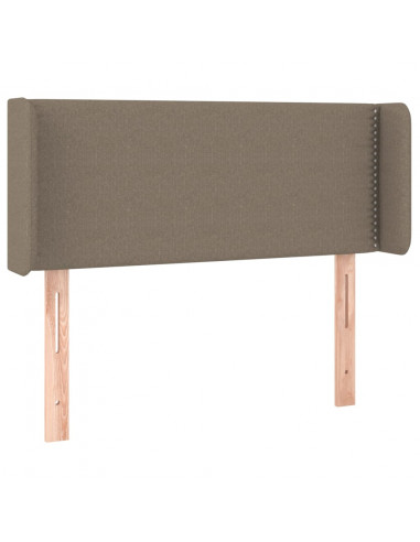 Testiera a LED Tortora 93x16x78/88 cm in Tessuto