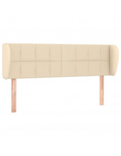 Testiera ad Orecchio Crema 147x23x78/88 cm in Tessuto 2