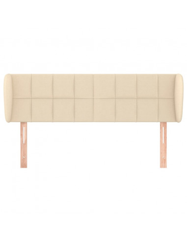 Testiera ad Orecchio Crema 147x23x78/88 cm in Tessuto