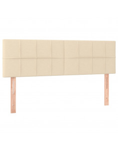 Testiere 2 pz Crema 72x5x78/88 cm in Tessuto 2