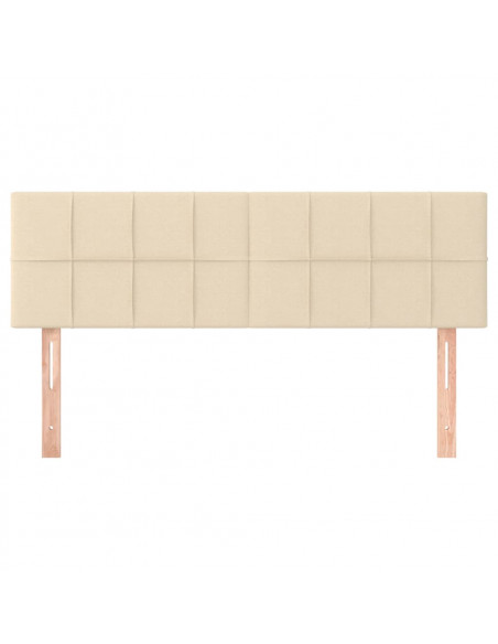 Testiere 2 pz Crema 72x5x78/88 cm in Tessuto