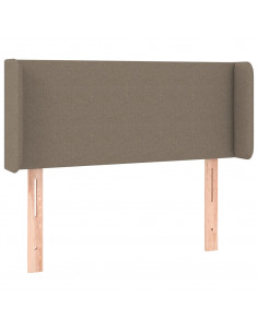 Testiera ad Orecchio Tortora 93x16x78/88 cm in Tessuto 2