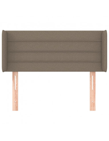 Testiera ad Orecchio Tortora 83x16x78/88 cm in Tessuto