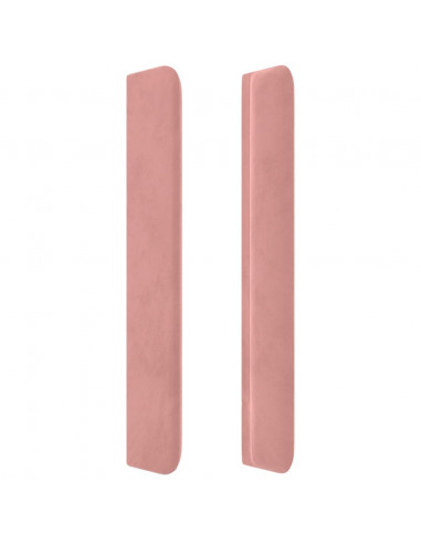 Testiera ad Orecchio Nera 147x16x118/128 cm in Velluto