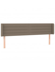 Testiera ad Orecchio Tortora 203x16x78/88 cm in Tessuto 2