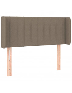 Testiera ad Orecchio Tortora 93x16x78/88 cm in Tessuto 2