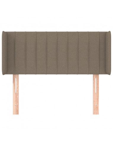 Testiera ad Orecchio Tortora 93x16x78/88 cm in Tessuto