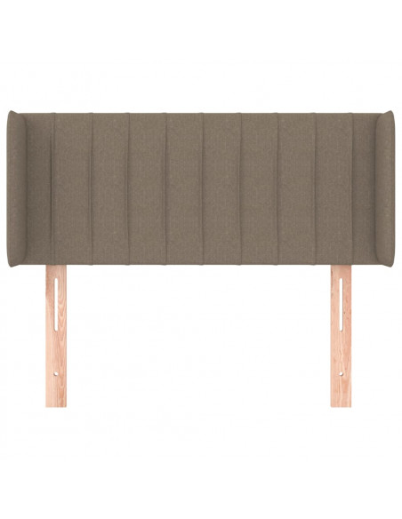 Testiera ad Orecchio Tortora 103x16x78/88 cm in Tessuto