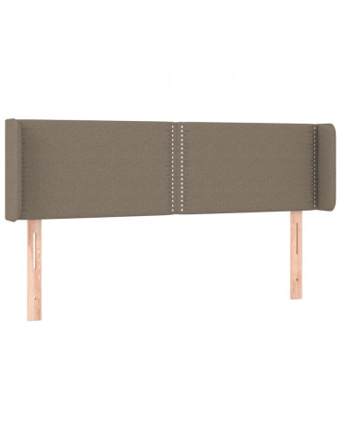 Testiera ad Orecchio Tortora 147x16x78/88 cm in Tessuto