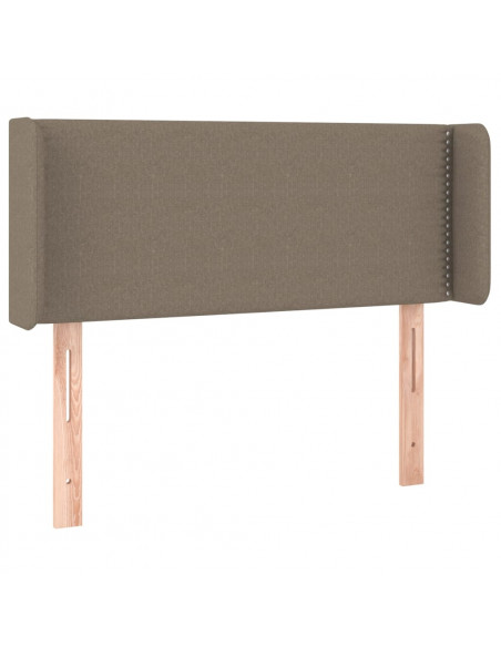 Testiera ad Orecchio Tortora 83x16x78/88 cm in Tessuto