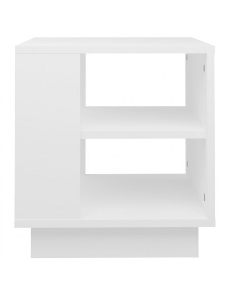 Tavolino da Salotto Bianco 40x40x43 cm in Legno Multistrato