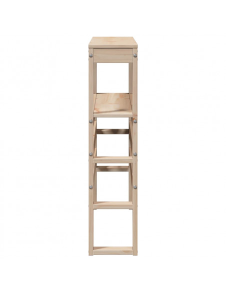 Testiera con Ripiani 90 cm in Legno Massello di Pino