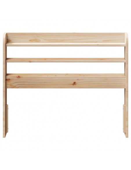 Testiera con Ripiani 90 cm in Legno Massello di Pino